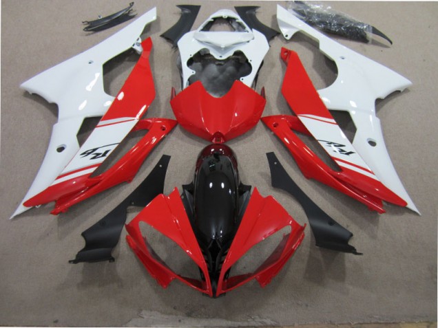 Red White Black 2008-2016 YZF R6 Motorcycle Fairing Red White Black 2008-2016 YZF R6 Motorcycle Fairing