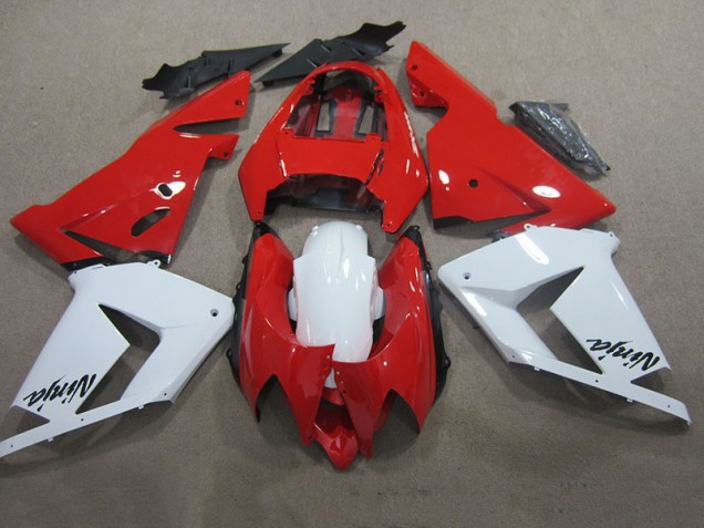 Red White Ninja 2003-2005 ZX10R Motorcycle Fairings Red White Ninja 2003-2005 ZX10R Motorcycle Fairings
