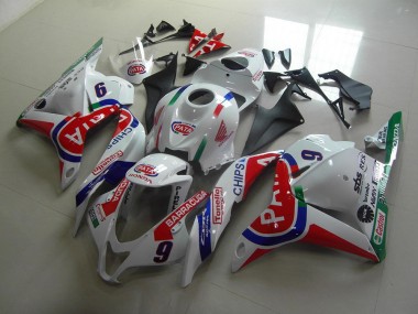 Red White Pata 2009-2012 CBR600RR Motorcycle Fairings
