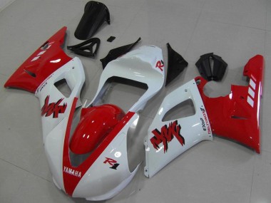 Red White Race 2000-2001 YZF R1 Motorcycle Fairings