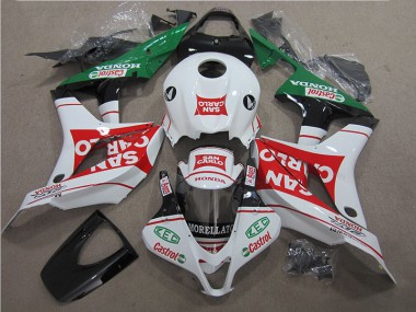 Red White San Carlo 2007-2008 CBR600RR Motorcycle Fairings