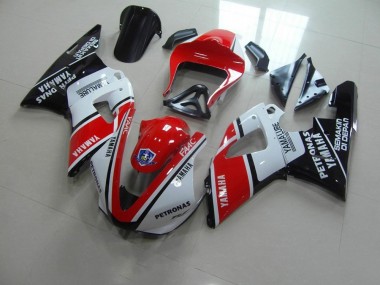 Red White Yamalube Race 2000-2001 YZF R1 Motorcycle Fairings