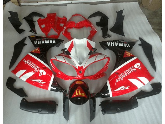 Red White and Black Graphic 2009-2011 YZF R1 Motorcycle Fairings Red White and Black Graphic 2009-2011 YZF R1 Motorcycle Fairings