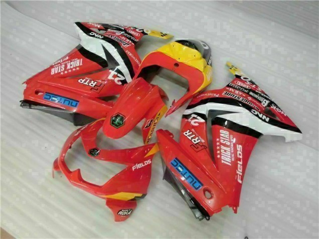 Red Yellow 2008-2012 EX250 Motorcycle Fairings Red Yellow 2008-2012 EX250 Motorcycle Fairings