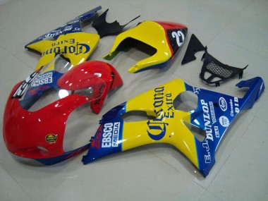 Red Yellow Blue Corona Race 2000-2002 GSXR 1000 Motorcycle Fairings