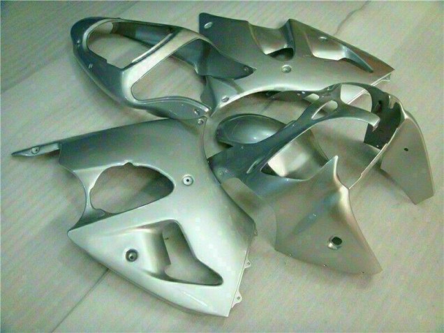 Silver 2000-2002 ZX6R Motorcycle Fairings Silver 2000-2002 ZX6R Motorcycle Fairings