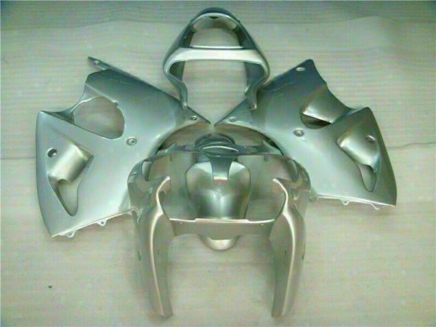 Silver 2000-2002 ZX6R Motorcycle Fairings Silver 2000-2002 ZX6R Motorcycle Fairings