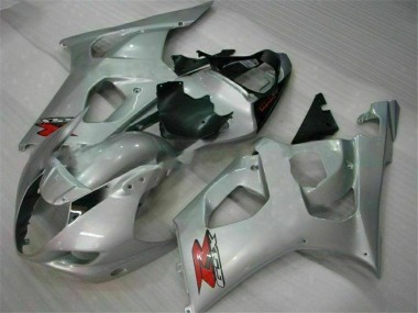 Silver 2003-2004 GSXR 1000 Motorcycle Fairings