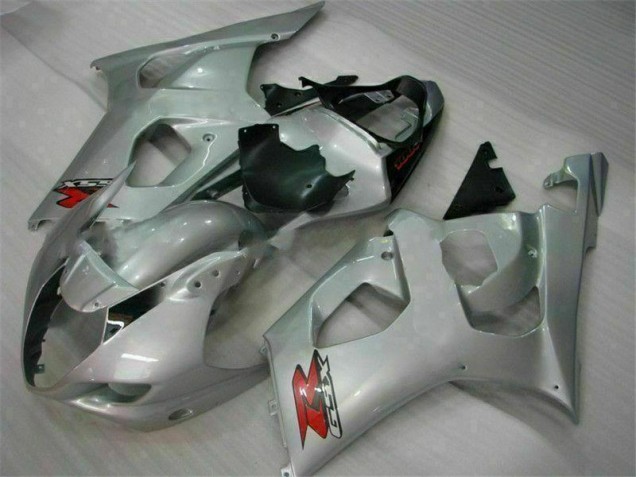 Silver 2003-2004 GSXR 1000 Motorcycle Fairings Silver 2003-2004 GSXR 1000 Motorcycle Fairings