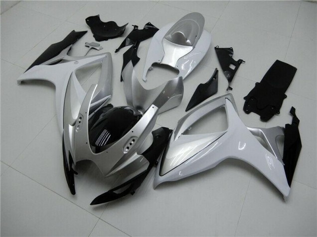 Silver 2006-2007 GSXR 600/750 Motorcycle Fairing Silver 2006-2007 GSXR 600/750 Motorcycle Fairing