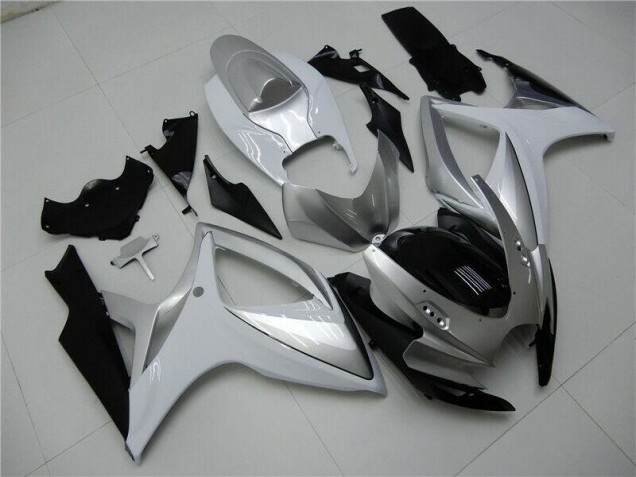 Silver 2006-2007 GSXR 600/750 Motorcycle Fairing Silver 2006-2007 GSXR 600/750 Motorcycle Fairing