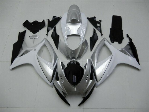 Silver 2006-2007 GSXR 600/750 Motorcycle Fairing Silver 2006-2007 GSXR 600/750 Motorcycle Fairing