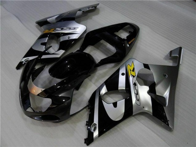 Silver Black 2000-2002 GSXR 1000 Motorcycle Fairings Silver Black 2000-2002 GSXR 1000 Motorcycle Fairings