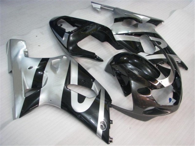 Silver Black 2001-2003 GSXR 600/750 Motorcycle Fairings Silver Black 2001-2003 GSXR 600/750 Motorcycle Fairings