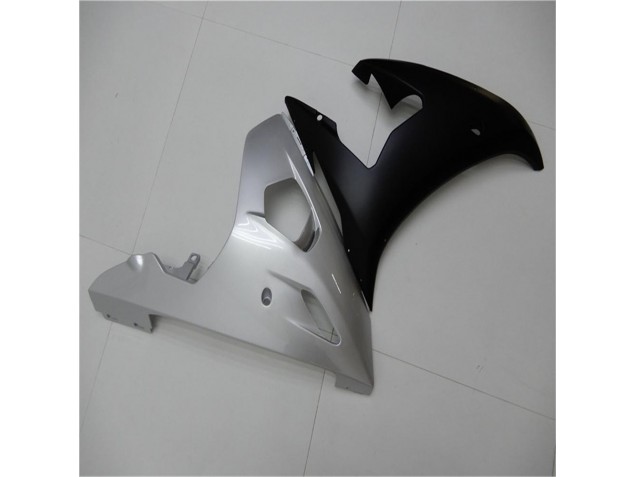 Silver Black 2003-2005 YZF R6 Motorcycle Fairings Silver Black 2003-2005 YZF R6 Motorcycle Fairings