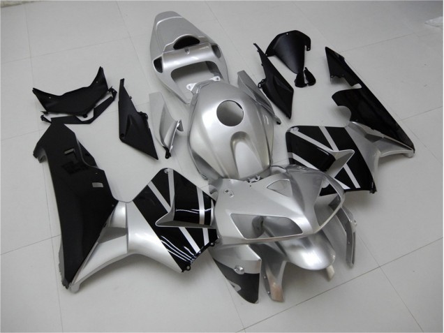 Silver Black 2005-2006 CBR600RR Motorcycle Fairings Silver Black 2005-2006 CBR600RR Motorcycle Fairings