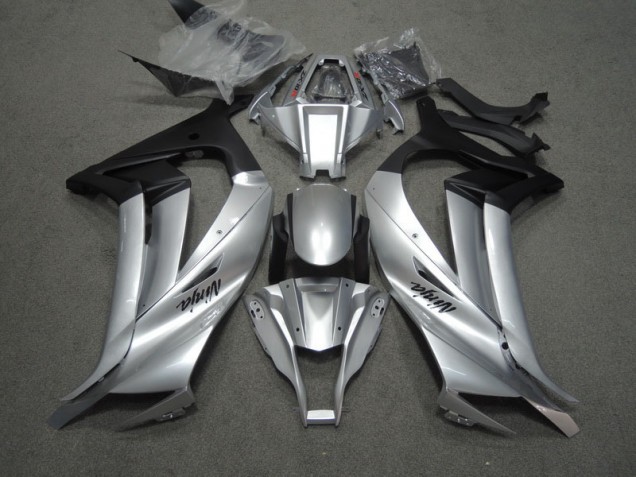 Silver Black Ninja 2011-2015 ZX10R Motorcycle Fairings Silver Black Ninja 2011-2015 ZX10R Motorcycle Fairings