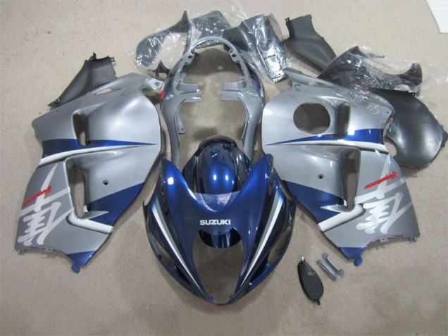 Silver Blue 1996-2007 GSXR 1300 Hayabusa Motorcycle Fairings Silver Blue 1996-2007 GSXR 1300 Hayabusa Motorcycle Fairings