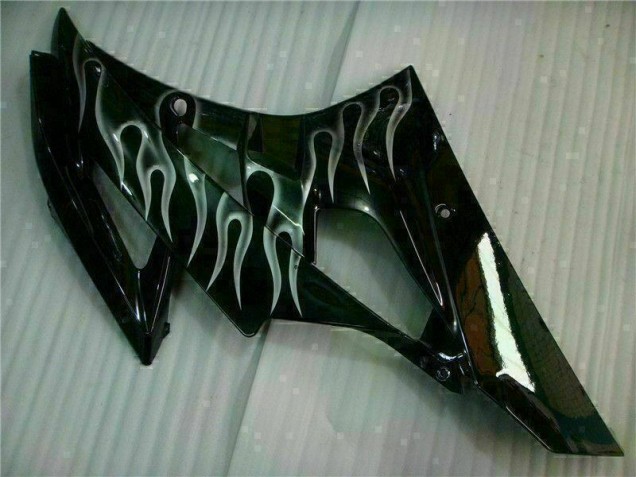 Silver Flame Black 2006-2007 YZF R6 Motorcycle Fairings Silver Flame Black 2006-2007 YZF R6 Motorcycle Fairings