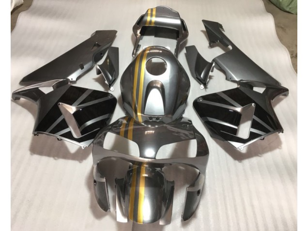 Silver Gold Black 2003-2004 CBR600RR Motorcycle Fairings Silver Gold Black 2003-2004 CBR600RR Motorcycle Fairings