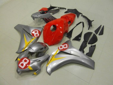 Silver Red 8 2008-2011 CBR1000RR Motorcycle Fairings