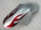 Silver Red Flames 2005-2006 ZX6R Motorcycle Fairings Silver Red Flames 2005-2006 ZX6R Motorcycle Fairings