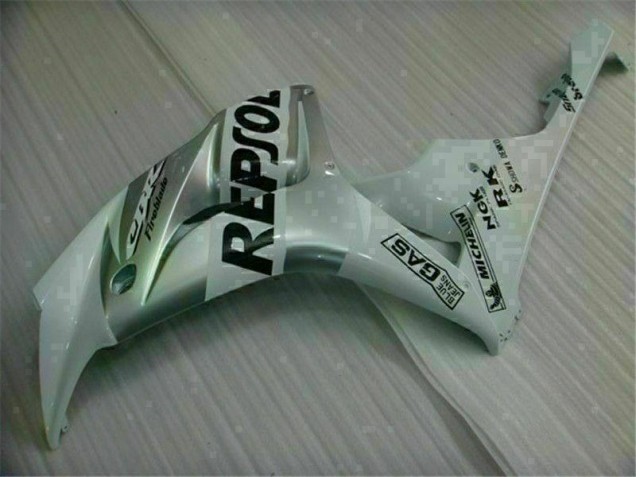 Silver Repsol 2004-2005 CBR1000RR Motorcycle Fairing Silver Repsol 2004-2005 CBR1000RR Motorcycle Fairing