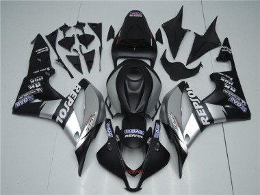 Silver Repsol Black 2007-2008 CBR600RR Motorcycle Fairings