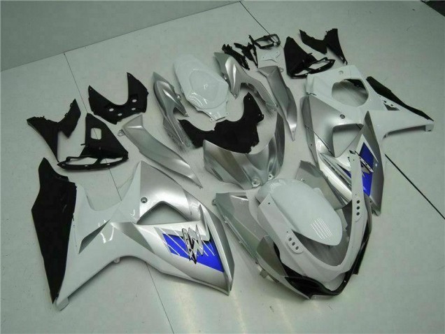 Silver White 2009-2016 GSXR 1000 Motorcycle Fairings Silver White 2009-2016 GSXR 1000 Motorcycle Fairings