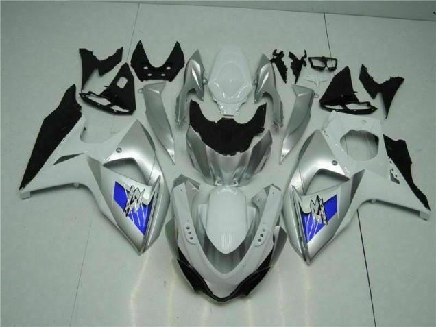 Silver White 2009-2016 GSXR 1000 Motorcycle Fairings Silver White 2009-2016 GSXR 1000 Motorcycle Fairings