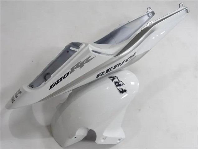 Silver White Black Repsol 2003-2004 CBR600RR Motorcycle Fairings Silver White Black Repsol 2003-2004 CBR600RR Motorcycle Fairings