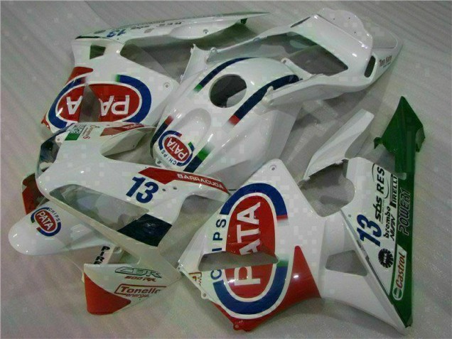 White 2003-2004 CBR600RR Motorcycle Fairing White 2003-2004 CBR600RR Motorcycle Fairing