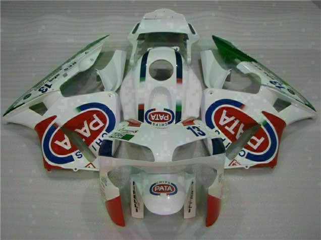 White 2003-2004 CBR600RR Motorcycle Fairing White 2003-2004 CBR600RR Motorcycle Fairing