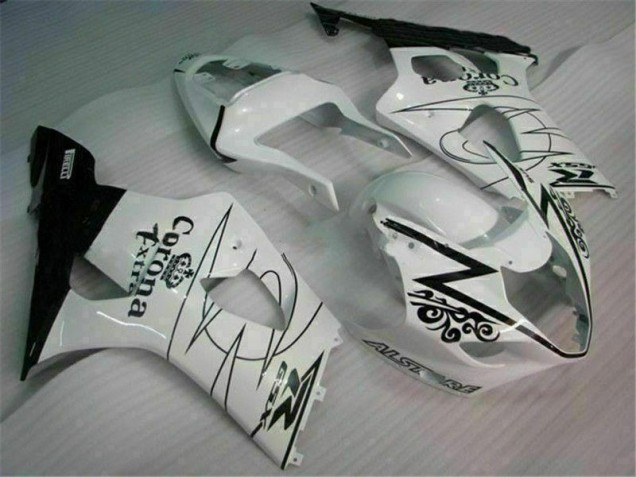 White 2003-2004 GSXR 1000 Motorcycle Fairings White 2003-2004 GSXR 1000 Motorcycle Fairings