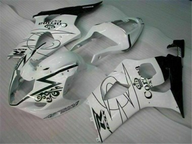 White 2003-2004 GSXR 1000 Motorcycle Fairings