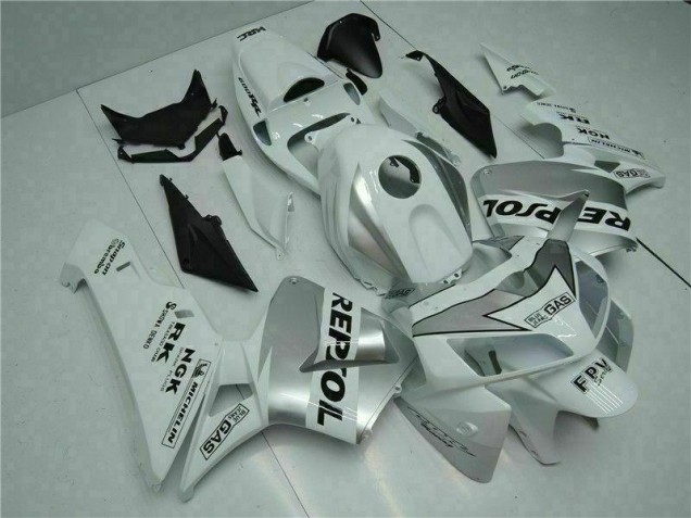 White 2005-2006 CBR600RR Aftermarket Motorcycle Fairing