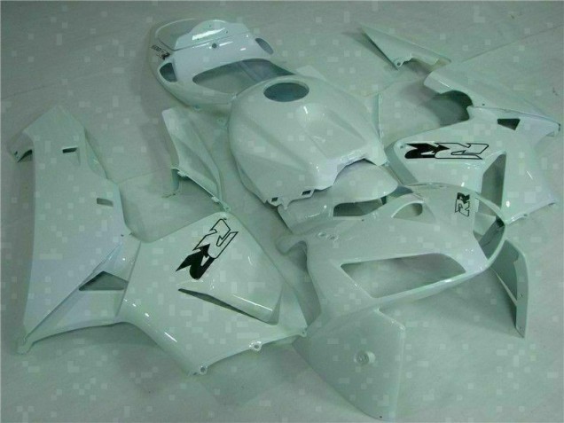 White 2005-2006 CBR600RR Motorcycle Fairing White 2005-2006 CBR600RR Motorcycle Fairing