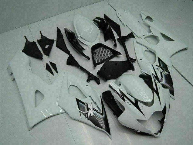 White 2005-2006 GSXR 1000 Motorcycle Fairing White 2005-2006 GSXR 1000 Motorcycle Fairing