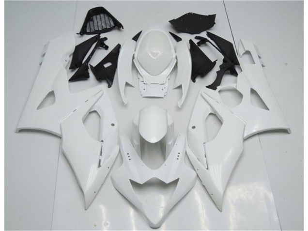 White 2005-2006 GSXR 1000 Motorcycle Fairings
