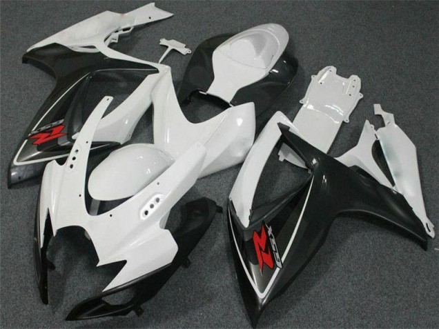 White 2006-2007 GSXR 600/750 Motorcycle Fairings White 2006-2007 GSXR 600/750 Motorcycle Fairings