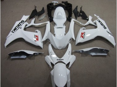 White 2006-2007 GSXR 600 Motorcycle Fairings
