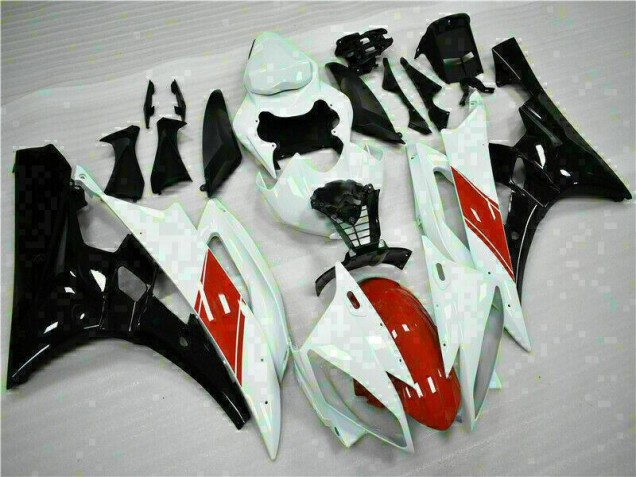 White 2006-2007 YZF R6 Motorcycle Fairings