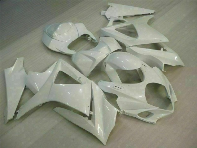 White 2007-2008 GSXR 1000 Motorcycle Fairings White 2007-2008 GSXR 1000 Motorcycle Fairings