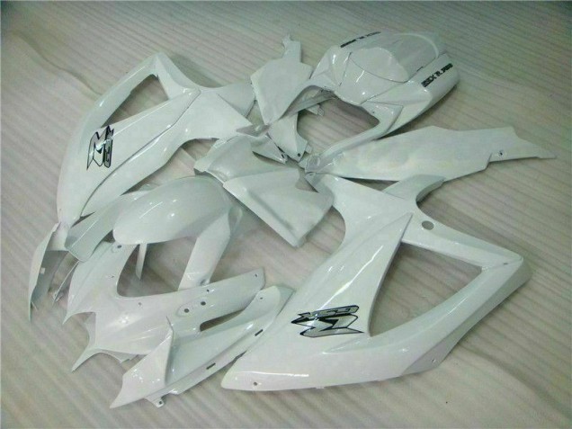 White 2008-2010 GSXR 600/750 Motorcycle Fairing