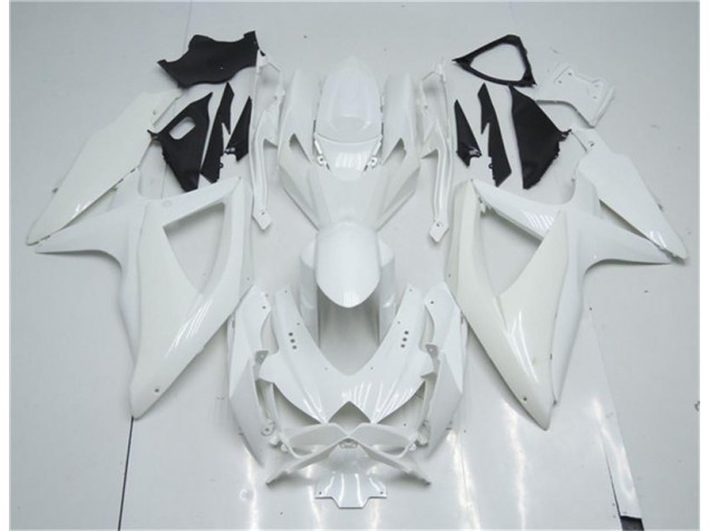 White 2008-2010 GSXR 600/750 Motorcycle Fairings White 2008-2010 GSXR 600/750 Motorcycle Fairings
