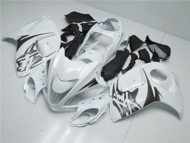 White 2008-2019 GSXR 1300 Hayabusa Motorcycle Fairings White 2008-2019 GSXR 1300 Hayabusa Motorcycle Fairings