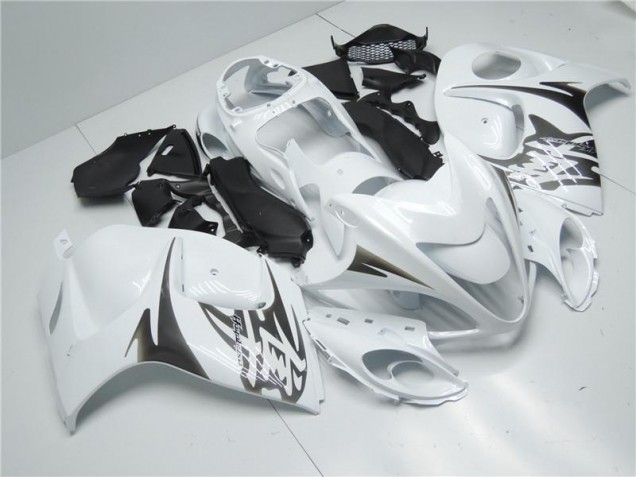 White 2008-2019 GSXR 1300 Hayabusa Motorcycle Fairings White 2008-2019 GSXR 1300 Hayabusa Motorcycle Fairings