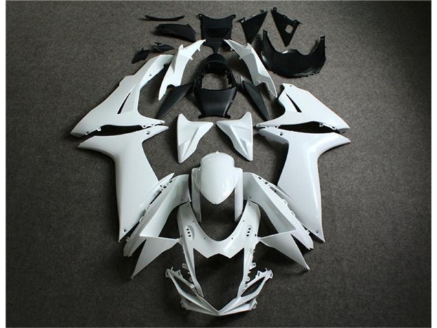 White 2011-2021 GSXR 600/750 Motorcycle Fairings White 2011-2021 GSXR 600/750 Motorcycle Fairings