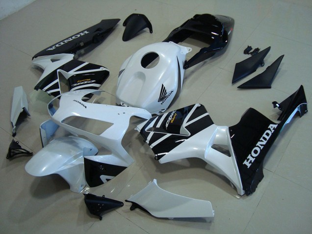 White Black 2003-2004 CBR600RR Motorcycle Fairing White Black 2003-2004 CBR600RR Motorcycle Fairing