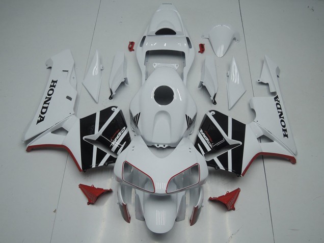 White Black 2003-2004 CBR600RR Motorcycle Fairings White Black 2003-2004 CBR600RR Motorcycle Fairings